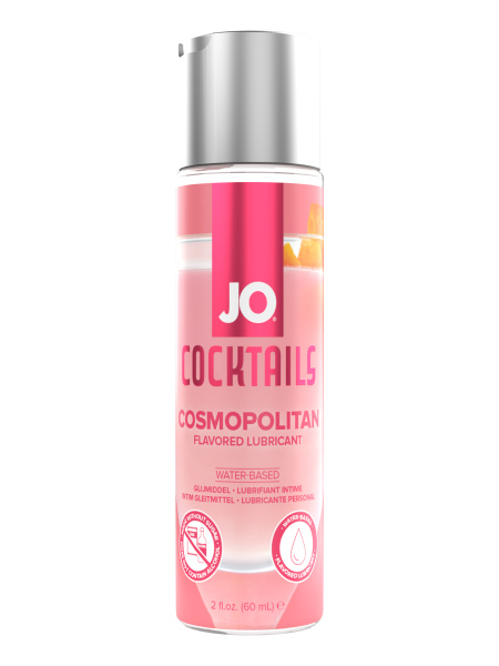 Съедобный лубрикант со вкусом коктейля «Космополитан» JO H2O COSMOPOLITAN, 60 мл