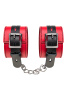 Наручники TOYFA Theatre,  красно-черные, 23 см