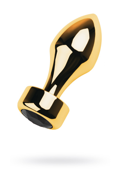 Анальная втулка TOYFA Metal,  с кристаллом цвета  турмалин+алмаз