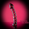 Фаллоимитатор Sexus Glass,стекло, прозрачный 16,5 см