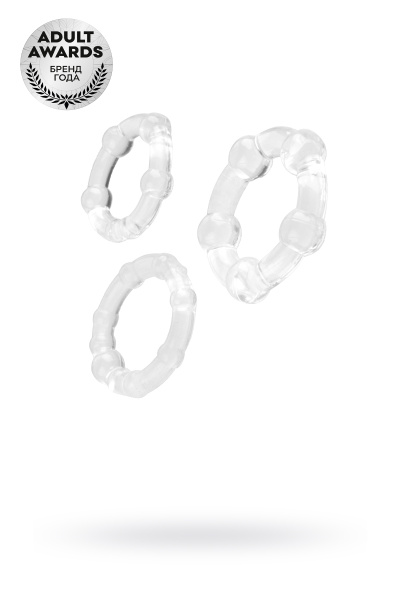 Набор колец TOYFA A-Toys, прозрачные, Ø 2,2